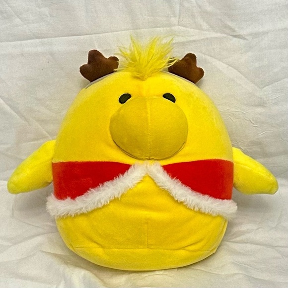 Squishmallows Peanuts Christmas Woodstock 10” Plush Santa Suit Antlers Retired - Picture 1 of 4